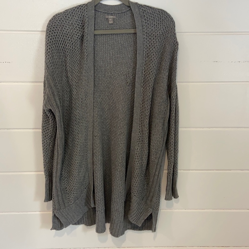 Aerie Grey Cardigan Sweater